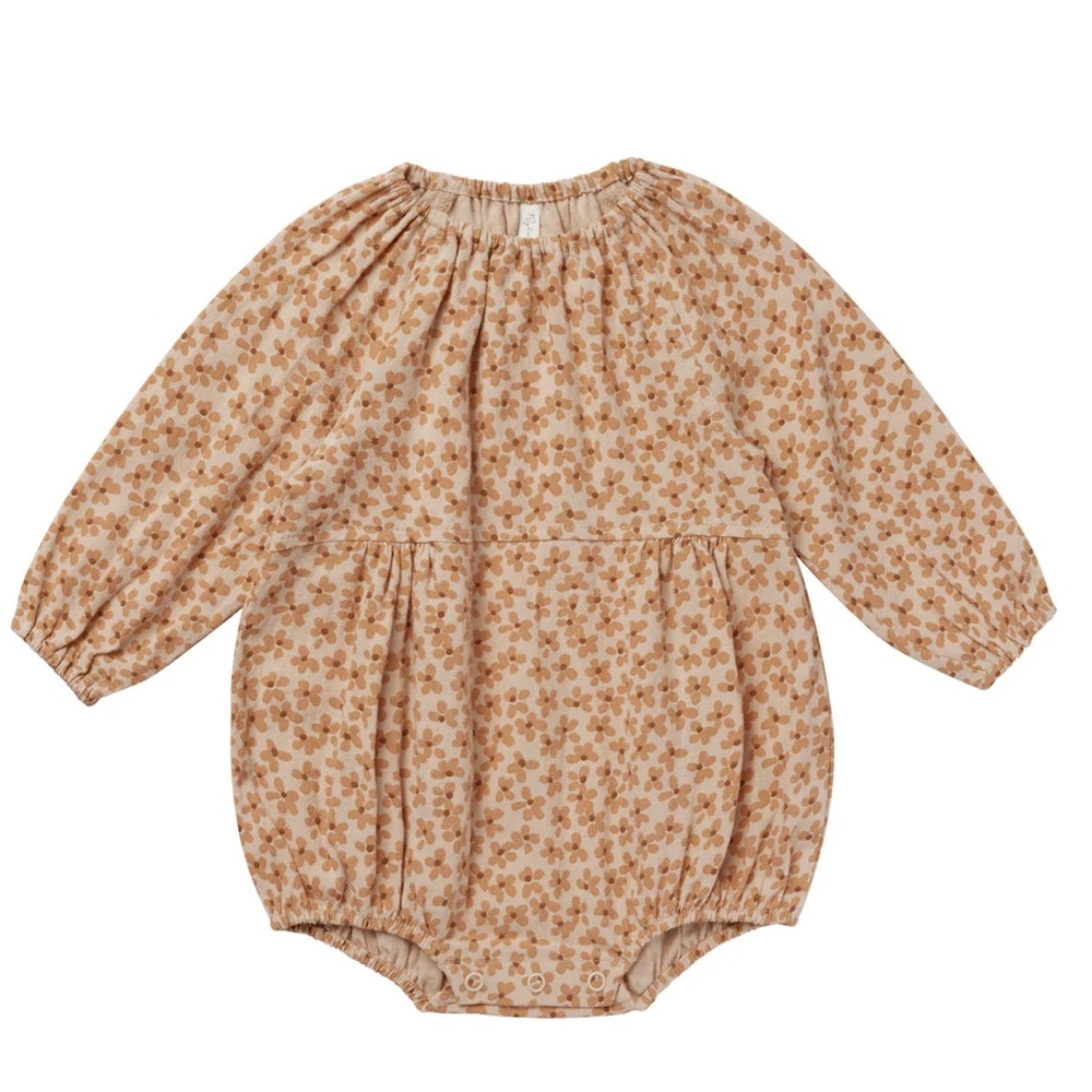 Rylee + Cru Long Sleeve Bubble Romper Primrose